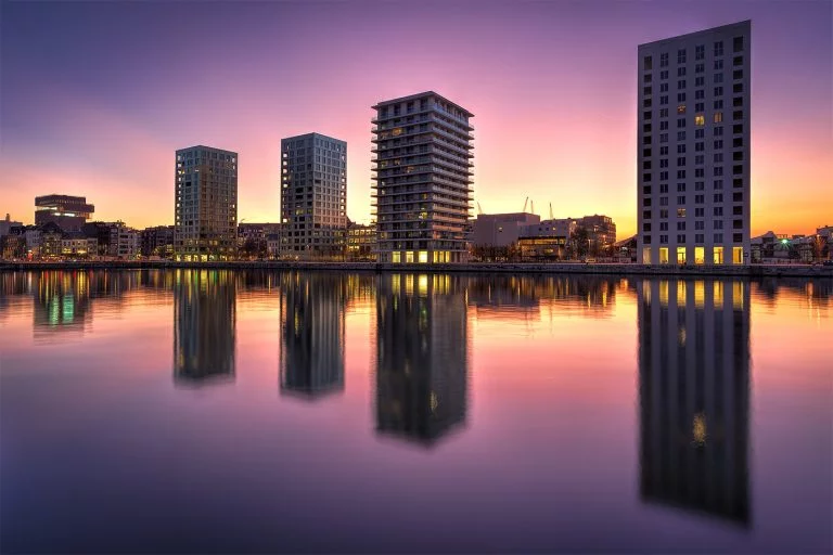 Foto MAS zonsondergang - Fotogeniek Antwerpen - Zonsondergang